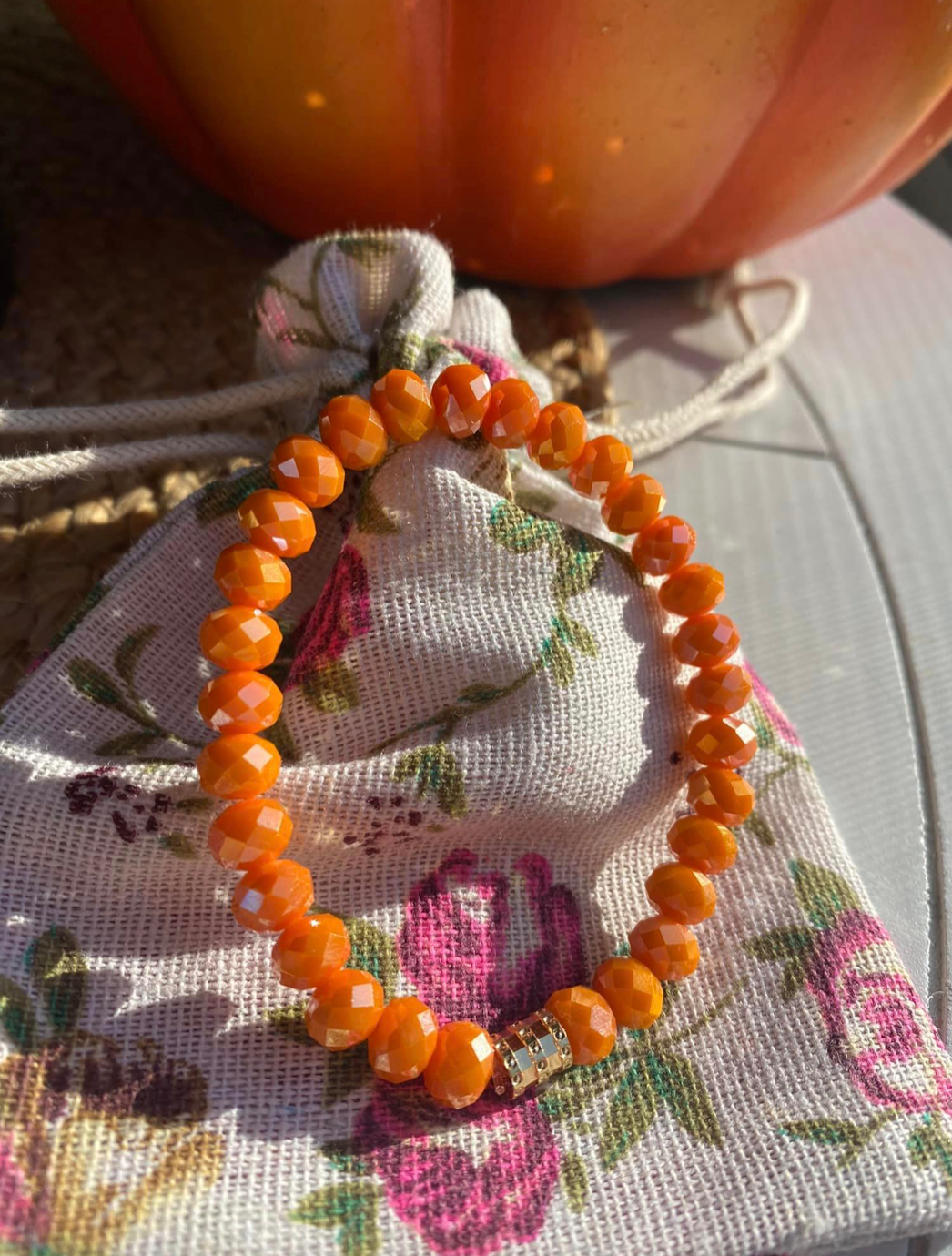 Orange Sparkle Bracelet