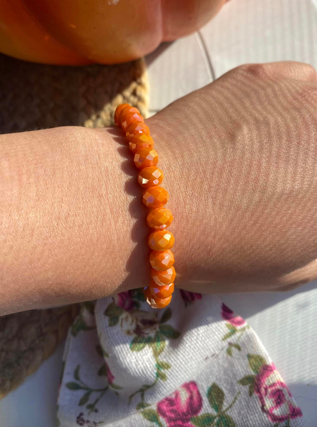 Orange Sparkle Bracelet