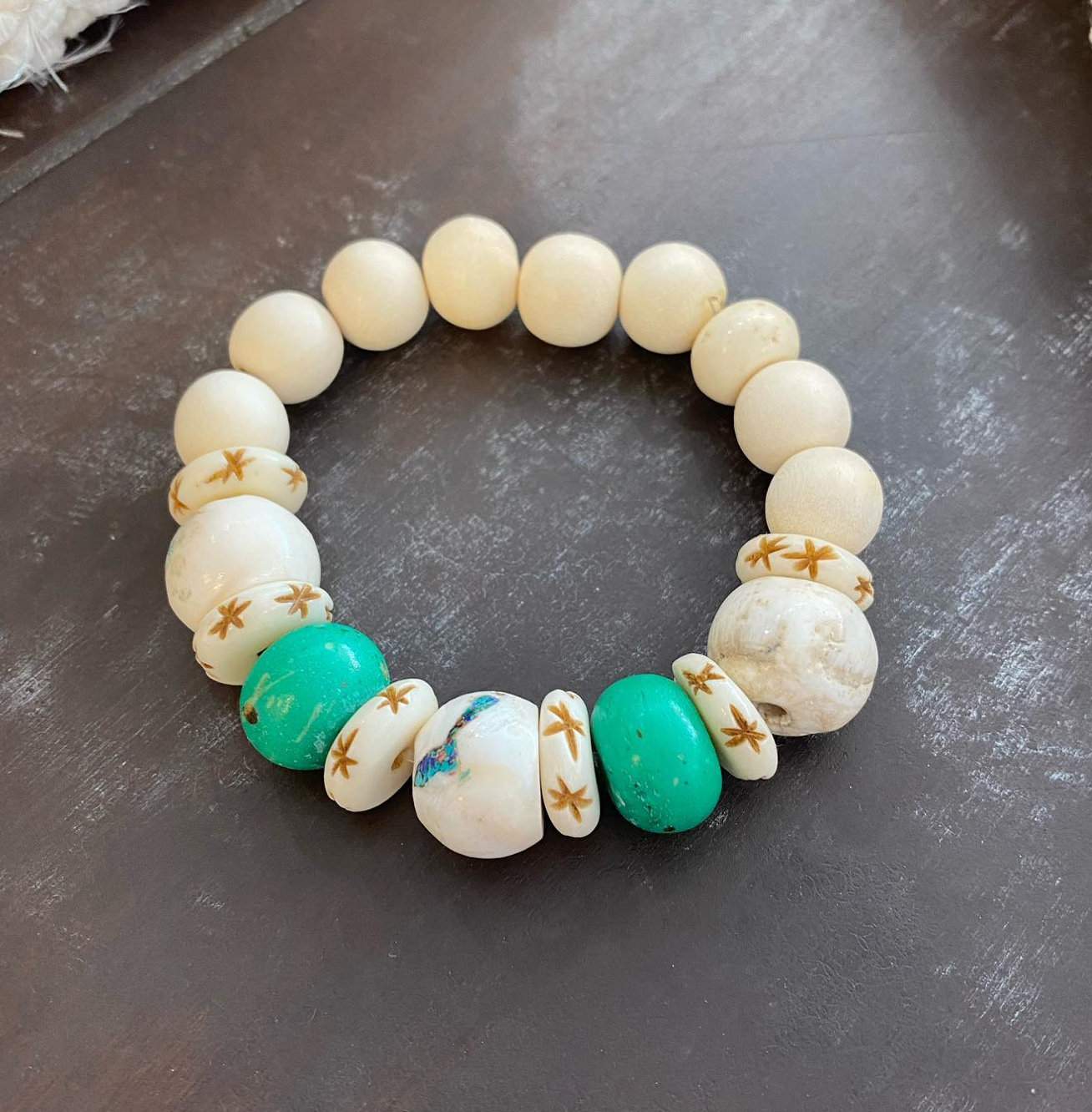 Teal Bead Bracelet